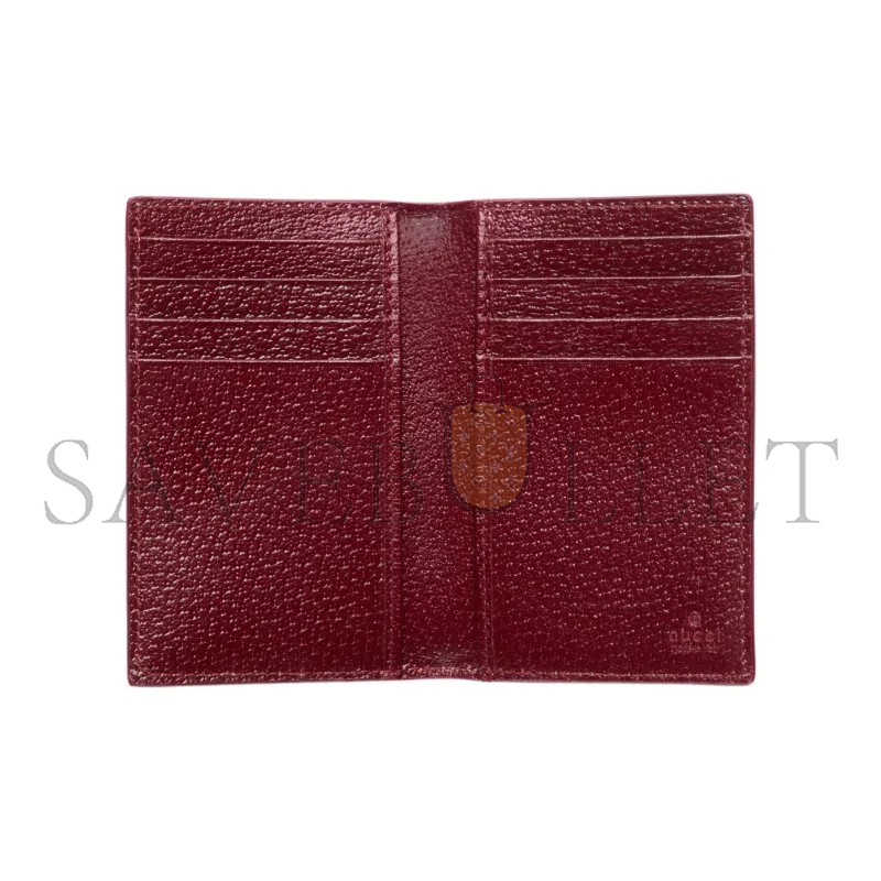 GUCCI BROWN INTERIOR GG LONG CARD CASE 768249 (15*12cm)